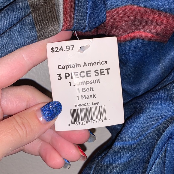 NWT Captain America 3 piece set Halloween dress up - Picture 6 of 8